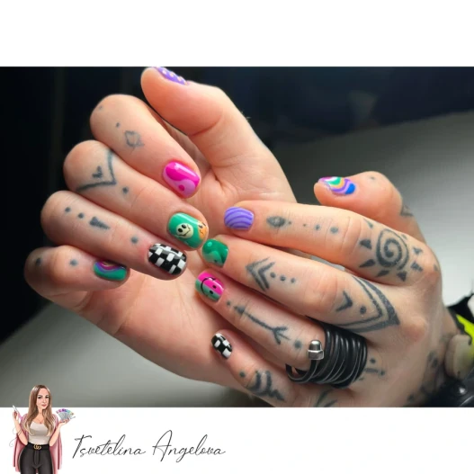 Маникюр с гел лак