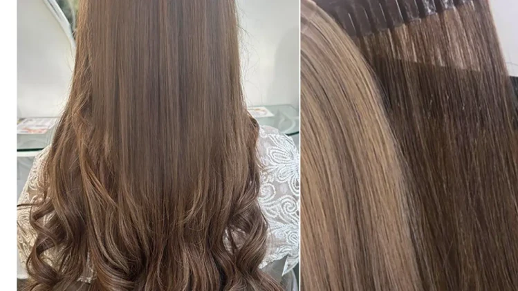 Поставяне коса на кичури за удължаване Поставяне коса на кичури за удължаване