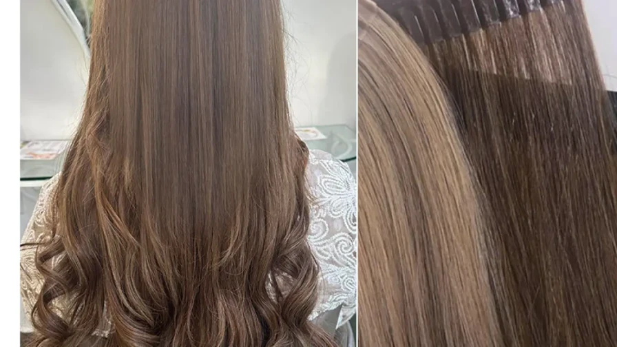 Поставяне коса на кичури за удължаване