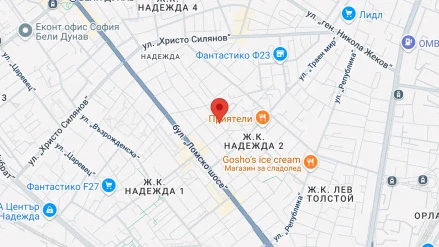 Виж Йога студио Сихиа на карта Виж Йога студио Сихиа на карта