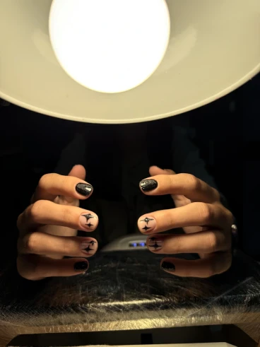 Маникюр с гел лак и декорации