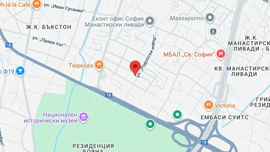 Виж Stretchery - Пилатес Реформър Студио на карта Виж Stretchery - Пилатес Реформър Студио на карта