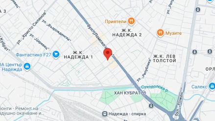 Виж Йога студио Сихиа на карта