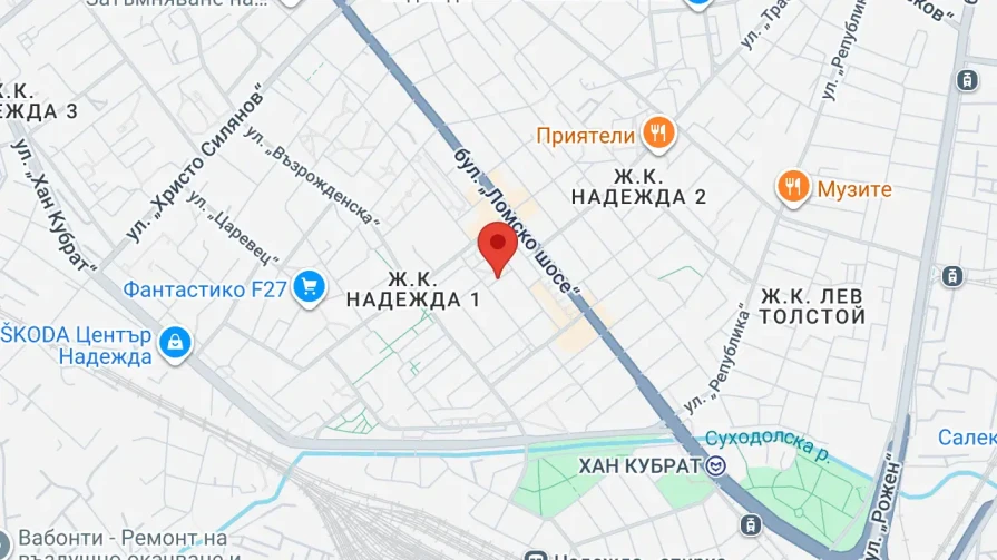 Виж Йога студио Сихиа на карта