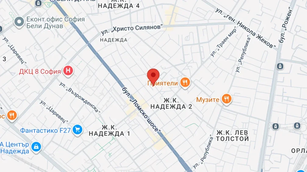 Виж Йога студио Сихиа на карта