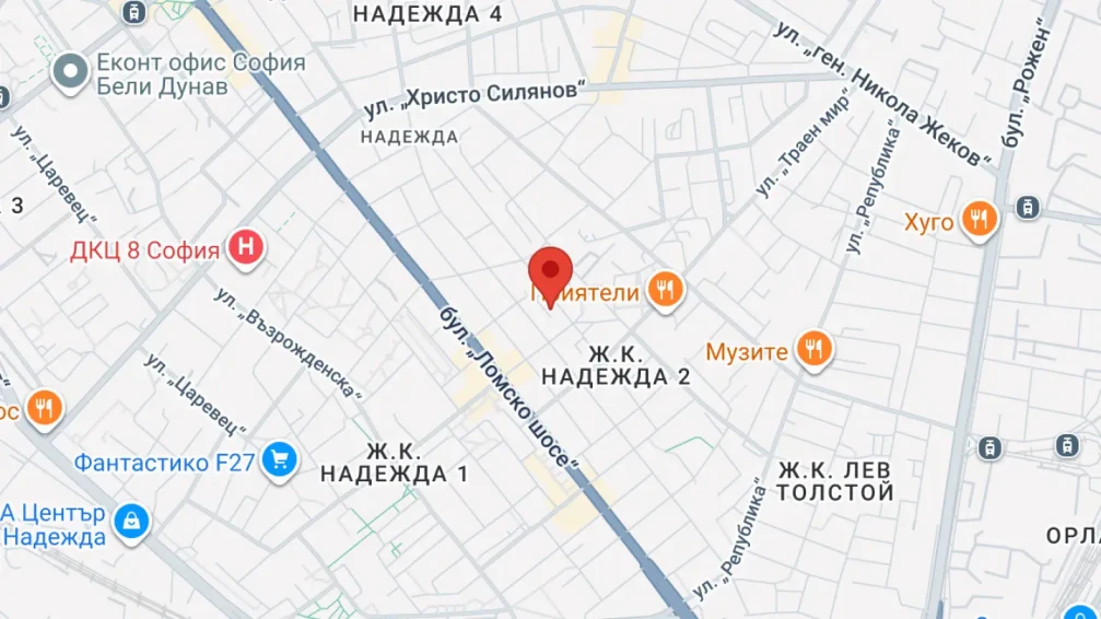 Виж Йога студио Сихиа на карта