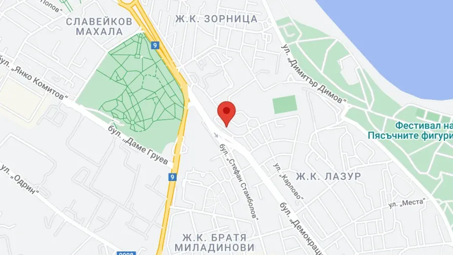 Виж студио "София" в гр.Бургас на карта Виж студио "София" в гр.Бургас на карта