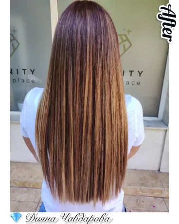 Кичури средна коса+мат